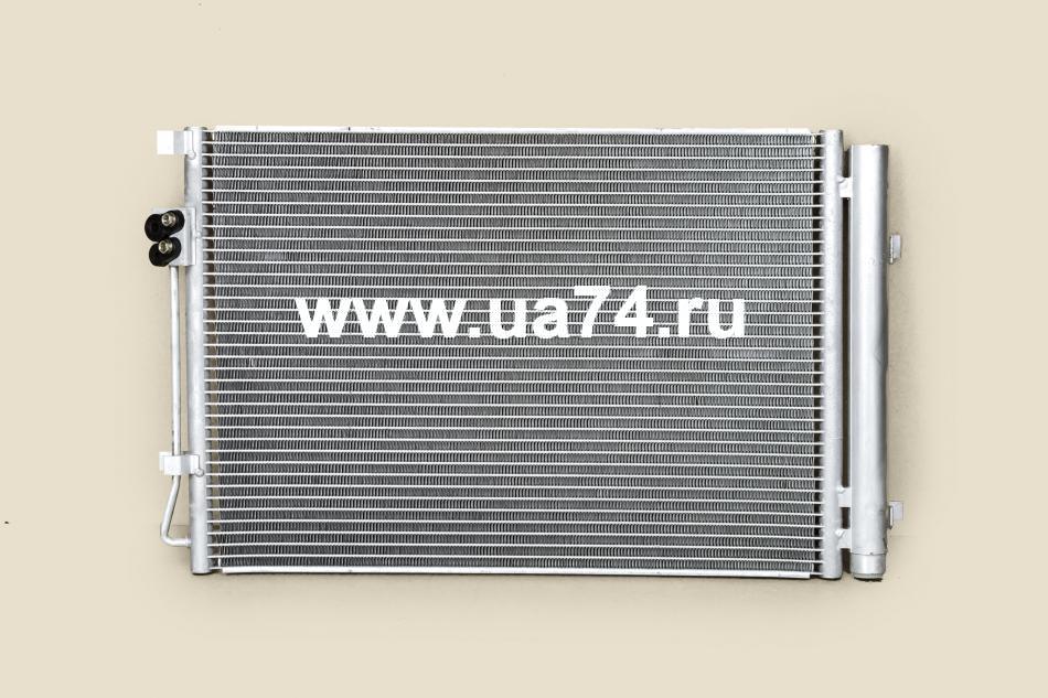 Радиатор кондиционера Hyundai Solaris / Kia Rio III 17- (ST-HNS2-394-0 / SAT)