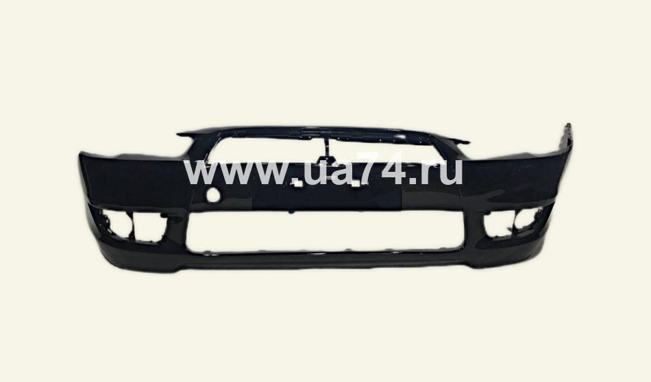 Бампер передний Mitsubishi Lancer 07-10 X42 Black Perl (Черный / Отломан кусок) Дисконт 30%