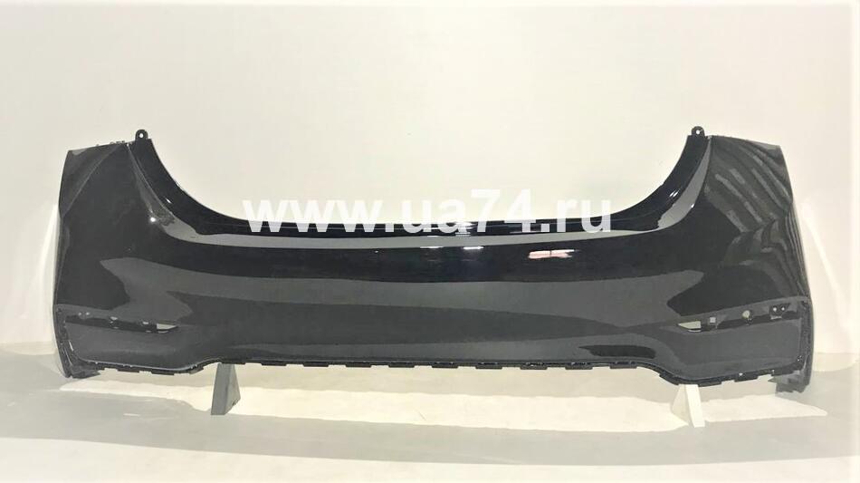 Бампер задний Hyundai Solaris 17- Россия Phantom Black MZH (Черный металлик)